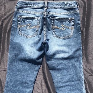 Silver women’s jeans